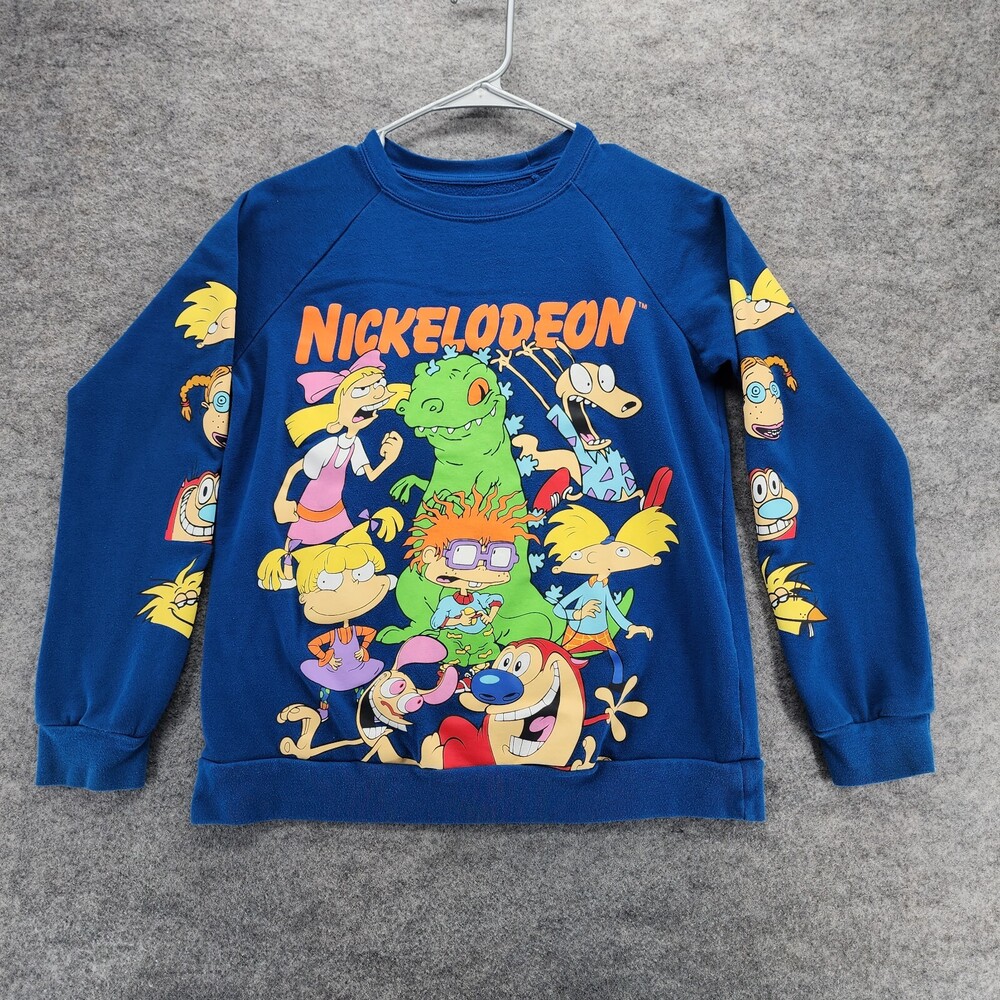 Nickelodeon Sweatshirt Boys Small 3-5 Long Sleeve Rugrats Ren Stimpy